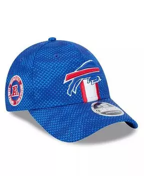 Мужская кепка с эластичными кнопками Royal Buffalo Bills 2024 Sideline 9FORTY New Era, синий