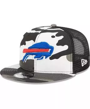 Мужская кепка с камуфляжным принтом Buffalo Bills 9FIFTY Trucker Snapback New Era, зеленый