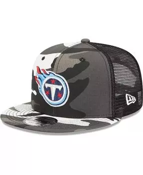 Мужская кепка с камуфляжным принтом Tennessee Titans 9FIFTY Trucker Snapback New Era, зеленый