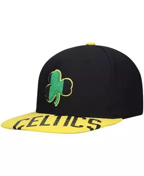Мужская кепка с крышками черного и золотого цвета Boston Celtics Hardwood Classics Reload 3.0 Snapback Mitchell & Ness
