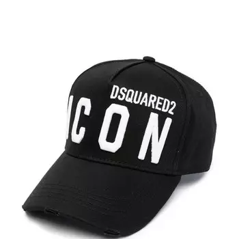Мужская кепка с логотипом Dsquared2, черный