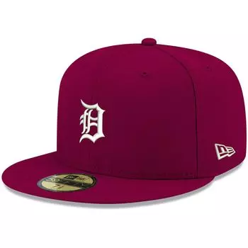 Мужская кепка с логотипом New Era Cardinal Detroit Tigers 59FIFTY белого цвета
