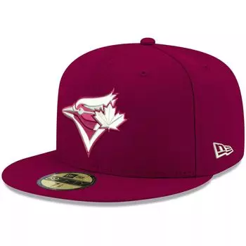 Мужская кепка с логотипом New Era Cardinal Toronto Blue Jays белая 59FIFTY