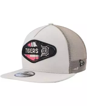 Мужская кепка с нашивкой в стиле ретро Detroit Tigers в стиле ретро с А-образной рамкой Trucker 9FIFTY Snapback New Era