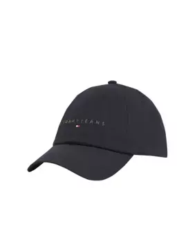 Мужская кепка с вышитым логотипом и изогнутым козырьком Tommy Jeans, черный