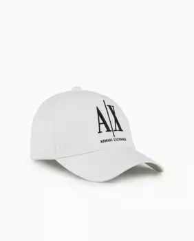 Мужская кепка с вышитым логотипом ICON Armani Exchange, белый