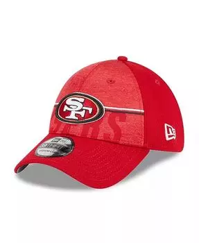 Мужская кепка Scarlet Flex Fit San Francisco 49ers 2023 NFL Training Camp 39THIRTY New Era, красный