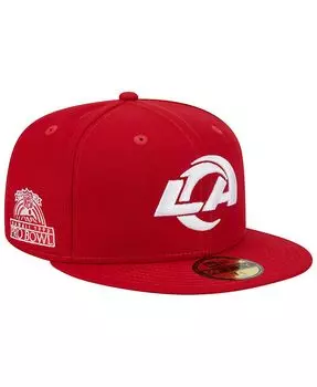 Мужская кепка Scarlet Los Angeles Rams 1990 Hawaii Pro Bowl с основной нашивкой 59FIFTY New Era