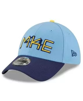 Мужская кепка синего цвета Milwaukee Brewers 2022 City Connect 39THIRTY Flex Hat New Era