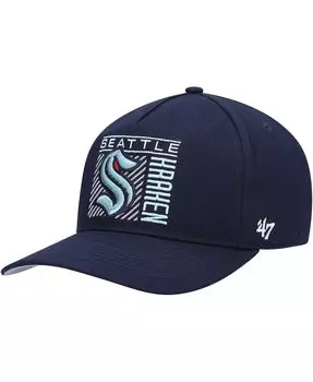 Мужская кепка Snapback '47 Deep Sea Blue Seattle Kraken Reflex Hitch '47 Brand