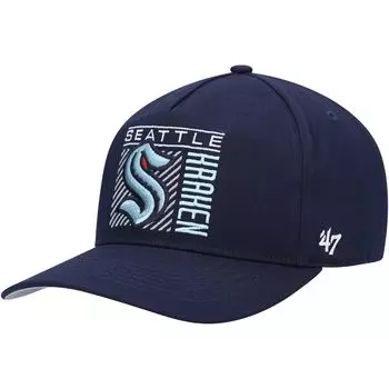Мужская кепка Snapback '47 Deep Sea Blue Seattle Kraken Reflex Hitch