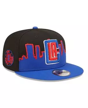 Мужская кепка Snapback 9FIFTY LA Clippers 2022 королевского и черного цветов New Era