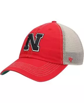 Мужская кепка Snapback алого и натурального цвета Nebraska Huskers Trawler Trucker Snapback '47 Brand