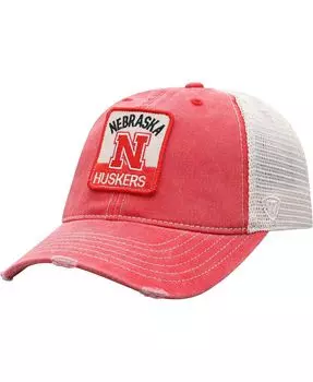 Мужская кепка Snapback алого, натурального цвета Nebraska Huskers Ol' Faithful Trucker Snapback Top of the World