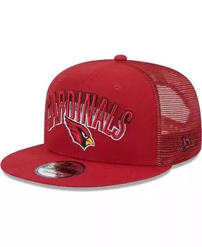 Мужская кепка Snapback Cardinal Arizona Cardinals Grade Trucker 9FIFTY New Era, красный