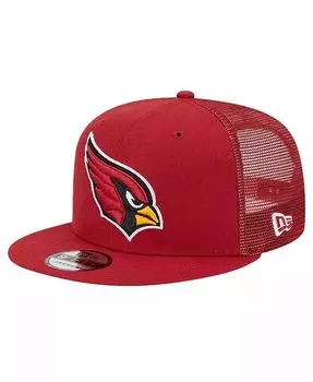 Мужская кепка Snapback Cardinal Arizona Cardinals Main Trucker 9FIFTY New Era, красный