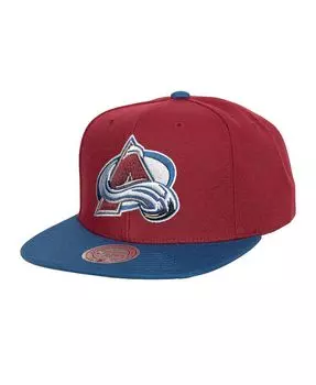 Мужская кепка Snapback Colorado Avalanche Core Team Ground 2.0 бордового цвета Mitchell & Ness