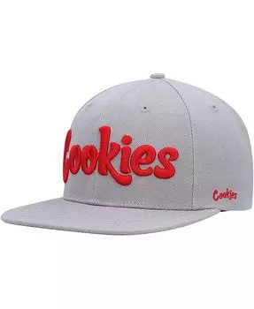 Мужская кепка Snapback цвета Хизер Серая Original мятная Cookies, серый