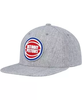 Мужская кепка Snapback Detroit Pistons Hardwood Classics 2.0 цвета Хизер серого цвета Mitchell & Ness