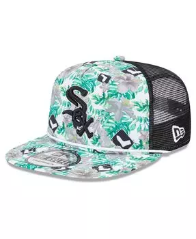 Мужская кепка Snapback для гольфиста Chicago White Sox Tropic с цветочным принтом New Era
