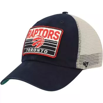 Мужская кепка Snapback Four Stroke Clean Up черного цвета/натурального цвета Toronto Raptors '47
