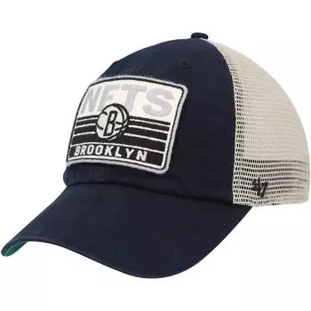 Мужская кепка Snapback Four Stroke Clean Up черного/натурального цвета Brooklyn Nets '47