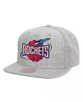 Мужская кепка Snapback Houston Rockets Hardwood Classics 2.0 Heather Grey Houston Rockets Mitchell & Ness, серый