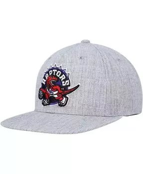 Мужская кепка Snapback из лиственных пород дерева Heather Grey Toronto Raptors 2.0 Mitchell & Ness, серый