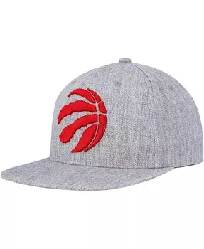Мужская кепка Snapback из лиственных пород дерева вереско-серого цвета Toronto Raptors 2.0 Mitchell & Ness, серый