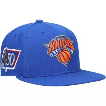 Мужская кепка Snapback к 50-летию New York Knicks Mitchell & Ness Blue New York Knicks