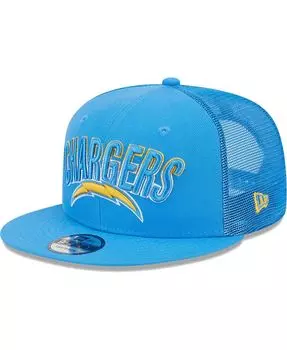 Мужская кепка Snapback Los Angeles Chargers Grade Trucker 9FIFTY синего цвета New Era