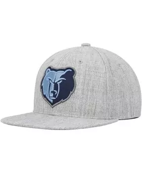 Мужская кепка Snapback Memphis Grizzlies Hardwood Classics 2.0 цвета Хизер Серый Mitchell & Ness