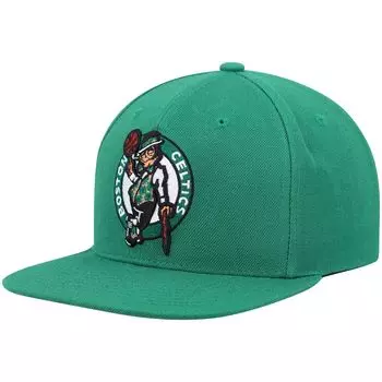Мужская кепка Snapback Mitchell & Ness Kelly Green Boston Celtics Ground 2.0
