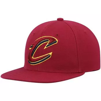 Мужская кепка Snapback Mitchell & Ness Wine Cleveland Cavaliers Ground 2.0