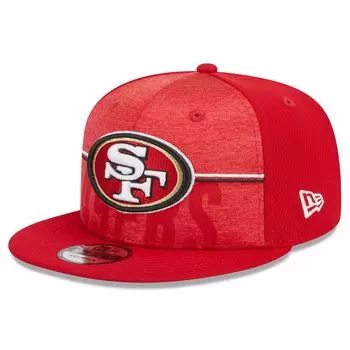 Мужская кепка Snapback New Era Scarlet San Francisco 49ers 2023 NFL Training Camp 9FIFTY