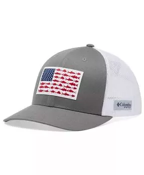 Мужская кепка Snapback PFG Fish Snapback Columbia, серебряный