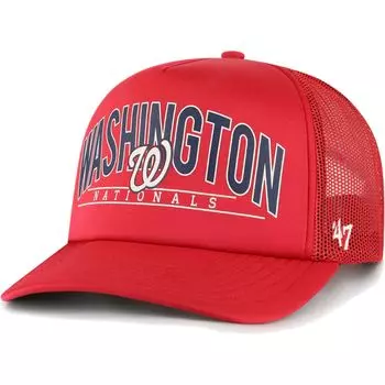 Мужская кепка Snapback Red Washington Nationals из пеноматериала '47 Red Washington Nationals