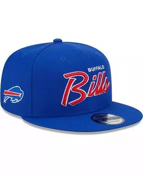 Мужская кепка Snapback Royal Buffalo Bills Main Script 9FIFTY New Era, синий