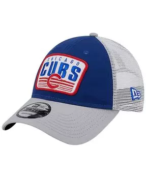 Мужская кепка Snapback Royal Chicago Cubs с двухцветной нашивкой 9FORTY New Era