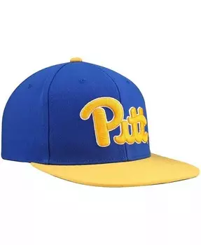 Мужская кепка Snapback Royal/Gold Pitt Panthers 2-Tone 2.0 Mitchell & Ness, синий