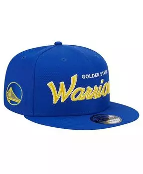 Мужская кепка Snapback Royal Golden State Warriors Evergreen с надписью 9FIFTY New Era, синий