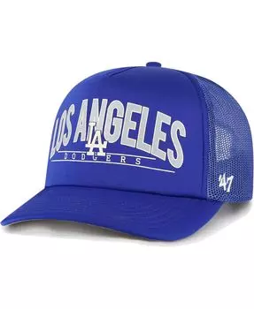 Мужская кепка Snapback Royal Los Angeles Dodgers Backhaul из пеноматериала '47 Brand