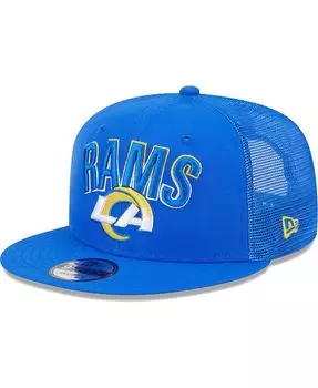 Мужская кепка Snapback Royal Los Angeles Rams Grade Trucker 9FIFTY New Era