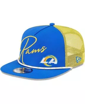 Мужская кепка Snapback Royal Los Angeles Rams Script Logo Golfer 9FIFTY New Era