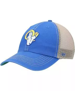 Мужская кепка Snapback Royal, натуральный цвет Los Angeles Rams Head Trawler Trucker Clean Up Snapback '47 Brand, синий