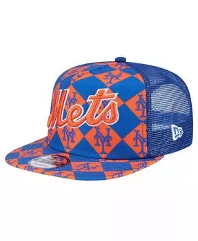Мужская кепка Snapback Royal New York Mets Seeing Diamonds с А-образной рамкой 9FIFTY New Era, синий