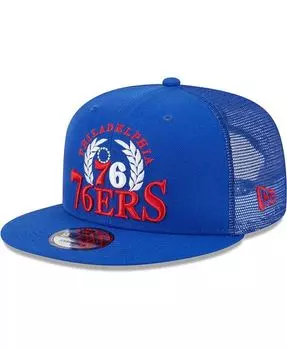 Мужская кепка Snapback Royal Philadelphia 76ers Bold Laurels 9FIFTY New Era, синий