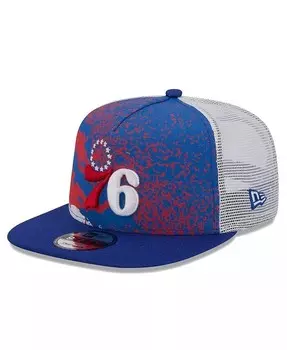 Мужская кепка Snapback Royal Philadelphia 76ers Court Sport Speckle 9fifty New Era, синий