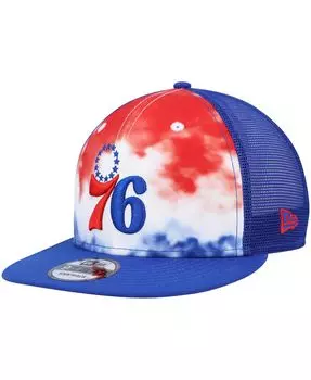 Мужская кепка Snapback Royal Philadelphia 76ers Hazy Trucker 9FIFTY New Era