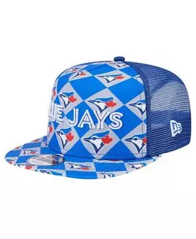 Мужская кепка Snapback Royal Toronto Blue Jays Seeing Diamonds с А-образной рамкой 9FIFTY New Era, синий